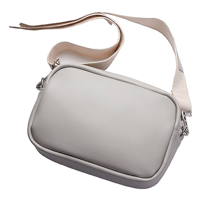 Structured Rectangular Crossbody Camera Bag, close-up detail view