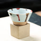 Retro Tea Cup Handcrafted Japanese Coarse Pottery Teacup For Tea Lovers Earthy Compact Texture - merch gone viral.