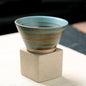 Retro Tea Cup Handcrafted Japanese Coarse Pottery Teacup For Tea Lovers Earthy Compact Texture - merch gone viral.