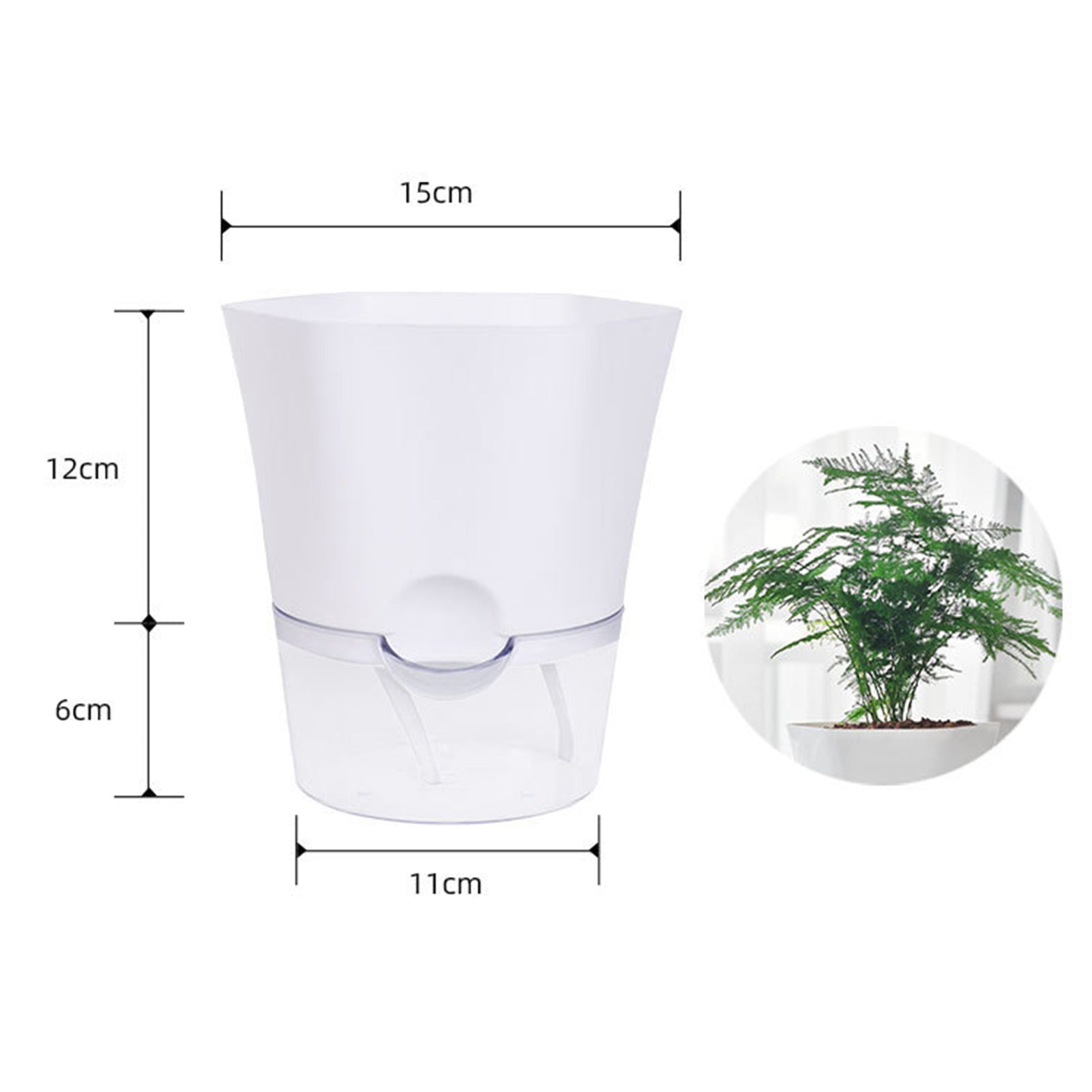 Self-Watering Hydroponic Flower Pot For Indoor - Merch Gone Viral