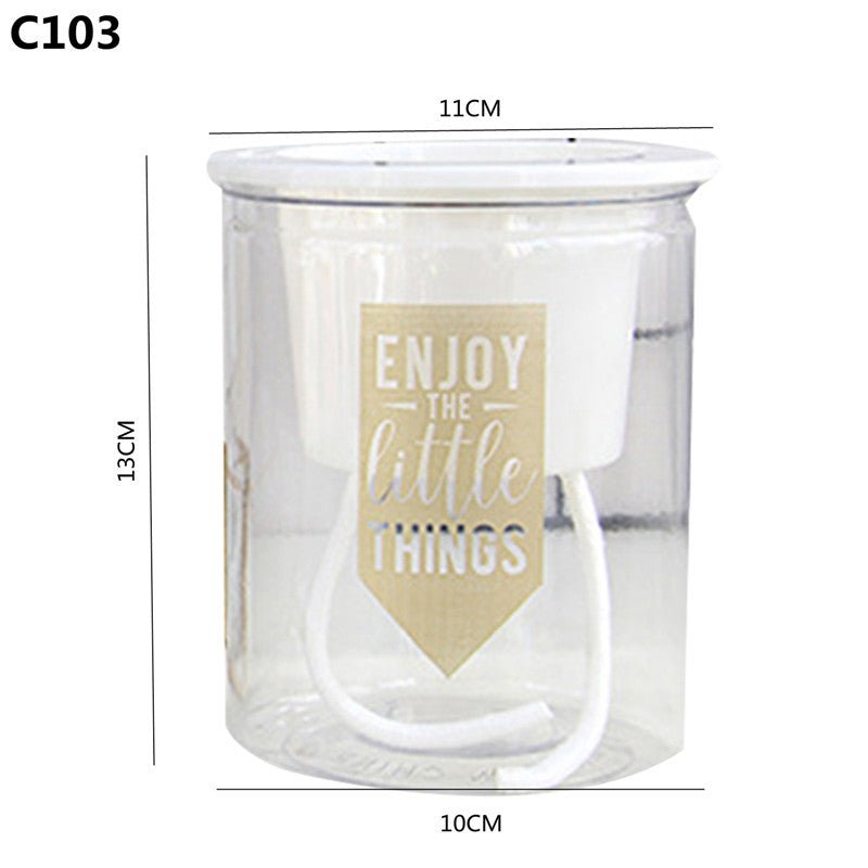 Self Watering Mini Round Plastic Succulent Pot for Office Desk - Merch Gone Viral