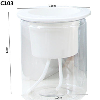 Self Watering Mini Round Plastic Succulent Pot for Office Desk - Merch Gone Viral