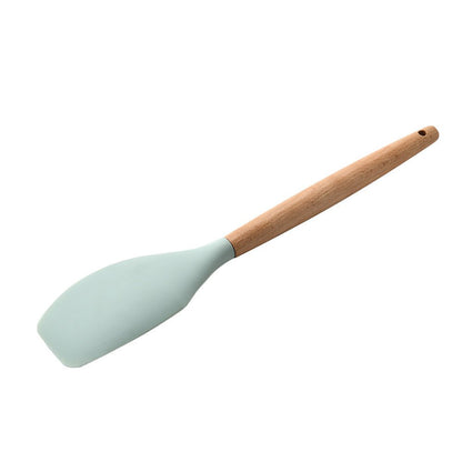 Silicone Kitchen Utensils With Wooden Handle Heat Resistant - Merch Gone Viral