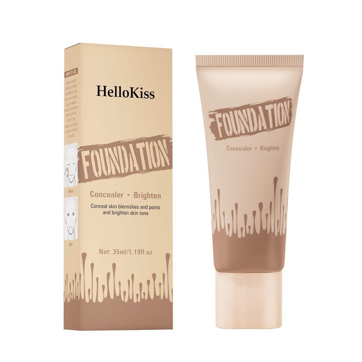 Silk Lux Concealing Foundation BB Cream Elite Oil Control Brightening For Natural Coverage Six Shades - merch gone viral.