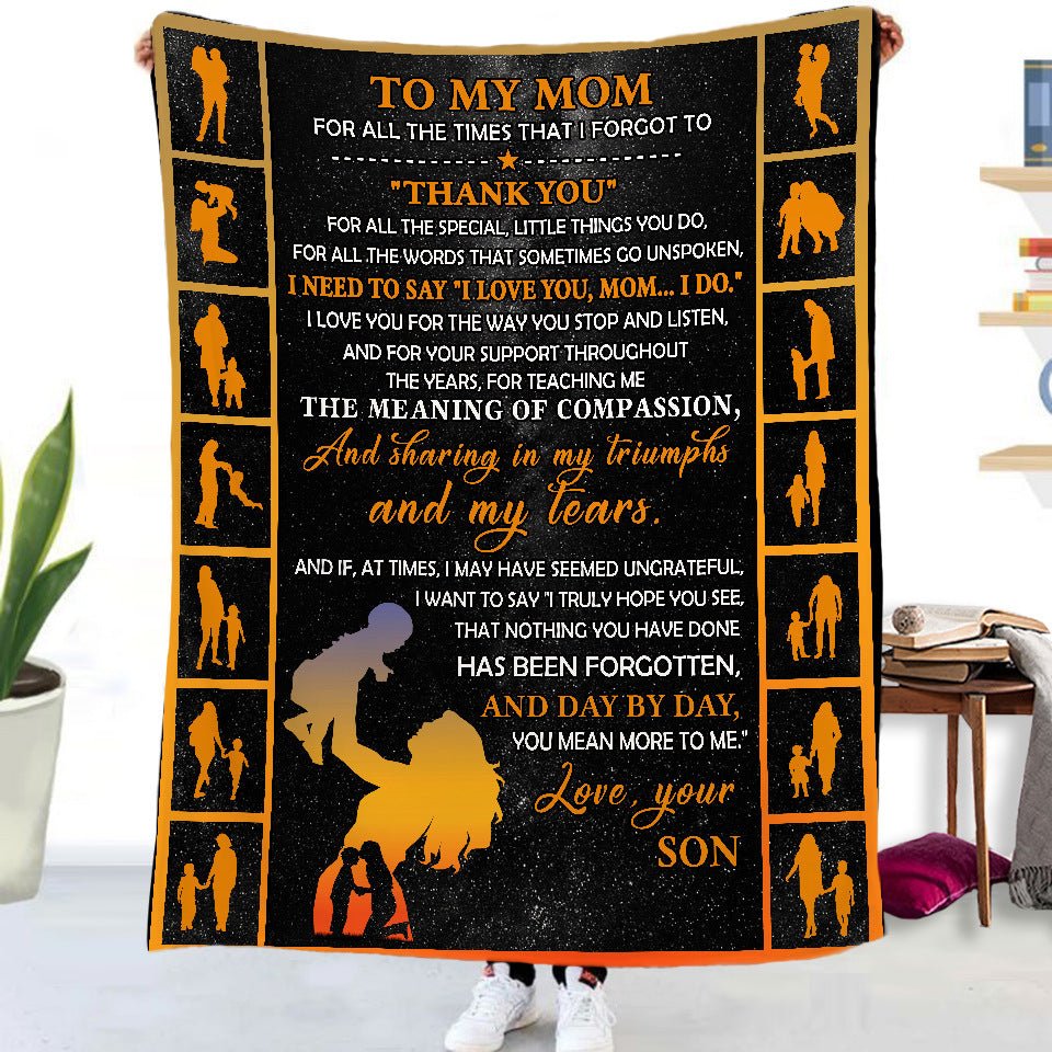 Soft Oversized Throw Gift Blanket With Inspirational Words - Merch Gone Viral