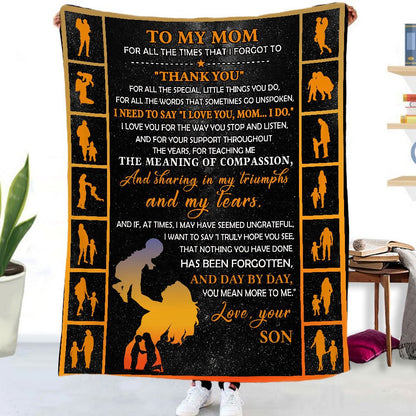 Soft Oversized Throw Gift Blanket With Inspirational Words - Merch Gone Viral