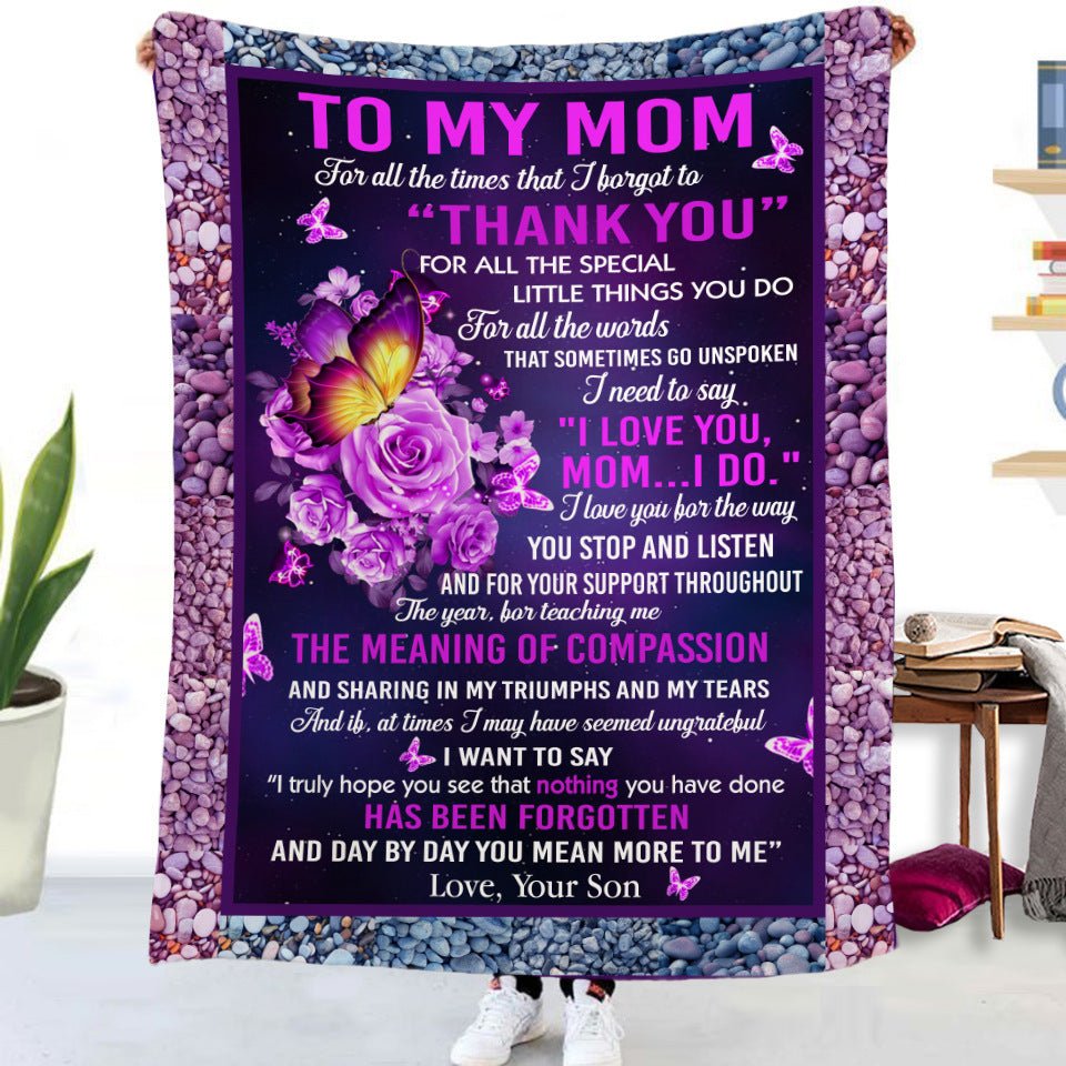 Soft Oversized Throw Gift Blanket With Inspirational Words - Merch Gone Viral