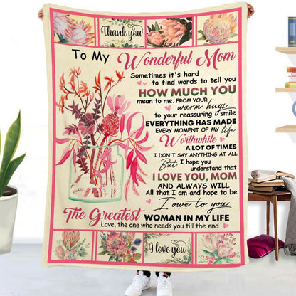 Soft Oversized Throw Gift Blanket With Inspirational Words - Merch Gone Viral