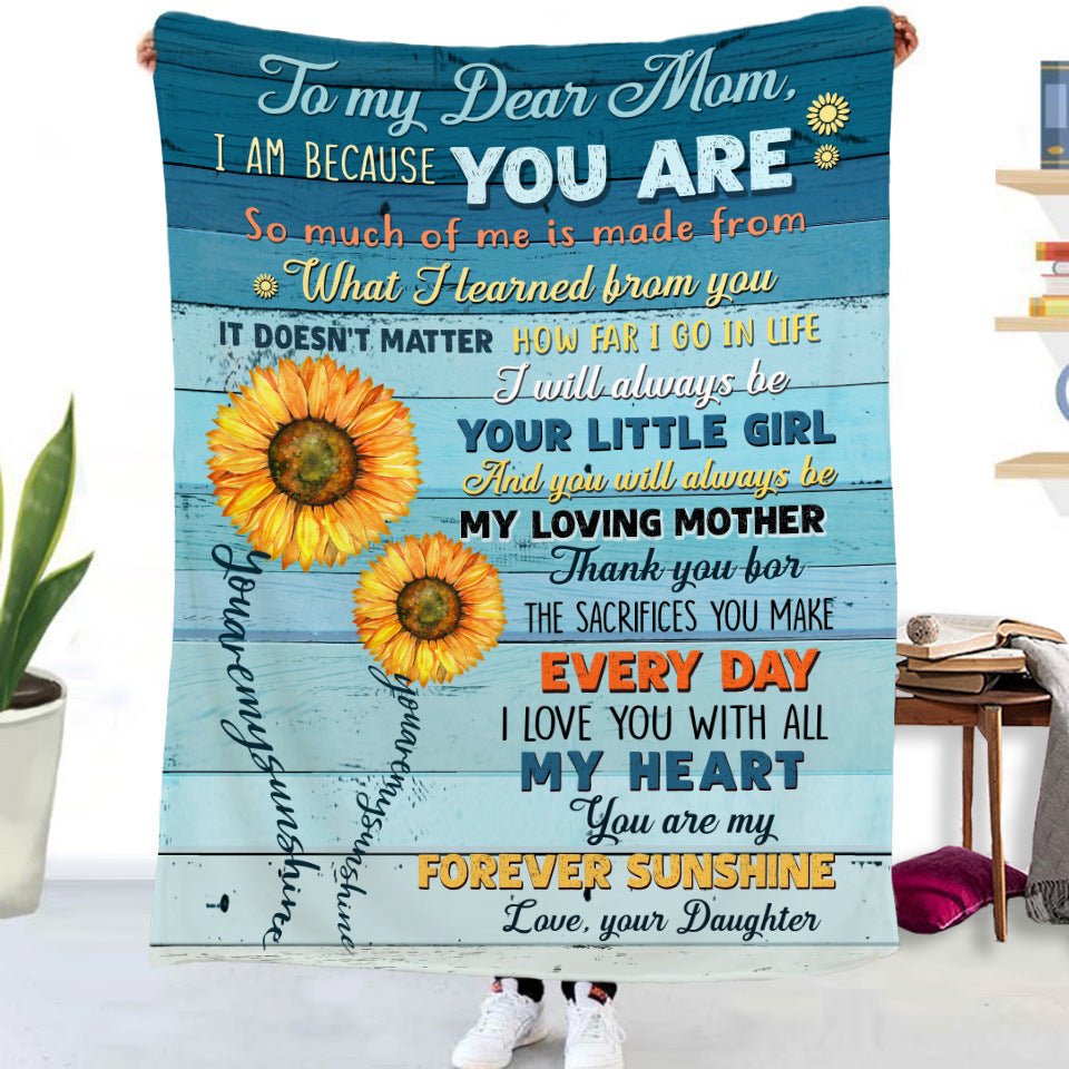 Soft Oversized Throw Gift Blanket With Inspirational Words - Merch Gone Viral