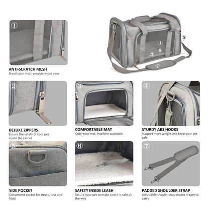 Soft Sided Airline Pet Carrier For Cats Dogs And Puppies - Merch Gone Viral