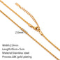 Stainless Steel Vacuum Vapor Plating 18K Gold Color Protection Lip Chain Accessories - merch gone viral.