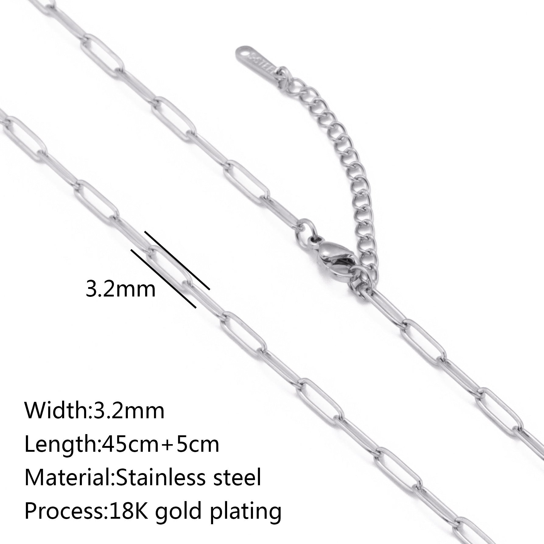 Stainless Steel Vacuum Vapor Plating 18K Gold Color Protection Lip Chain Accessories - merch gone viral.