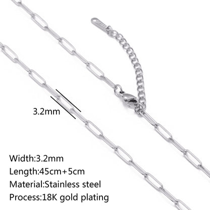 Stainless Steel Vacuum Vapor Plating 18K Gold Color Protection Lip Chain Accessories - merch gone viral.
