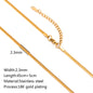 Stainless Steel Vacuum Vapor Plating 18K Gold Color Protection Lip Chain Accessories - merch gone viral.