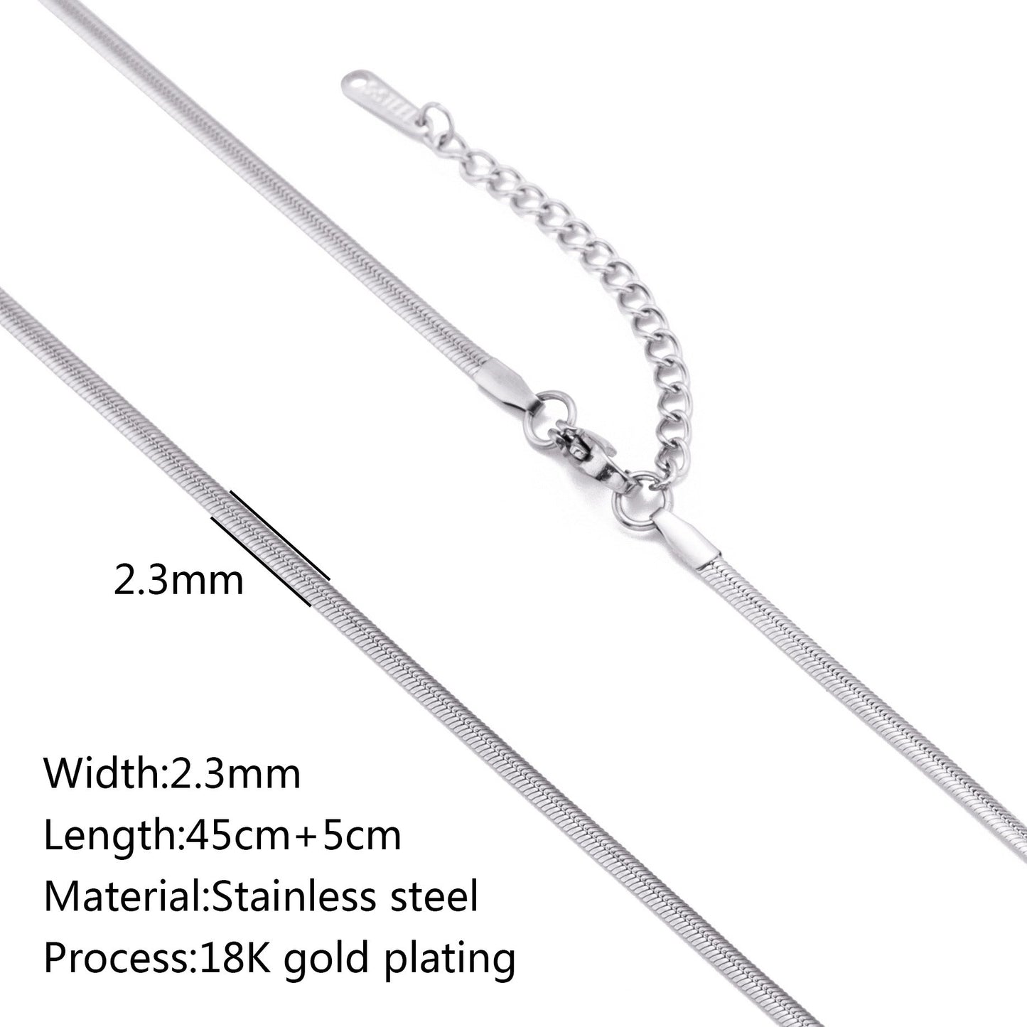 Stainless Steel Vacuum Vapor Plating 18K Gold Color Protection Lip Chain Accessories - merch gone viral.