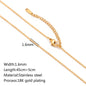 Stainless Steel Vacuum Vapor Plating 18K Gold Color Protection Lip Chain Accessories - merch gone viral.