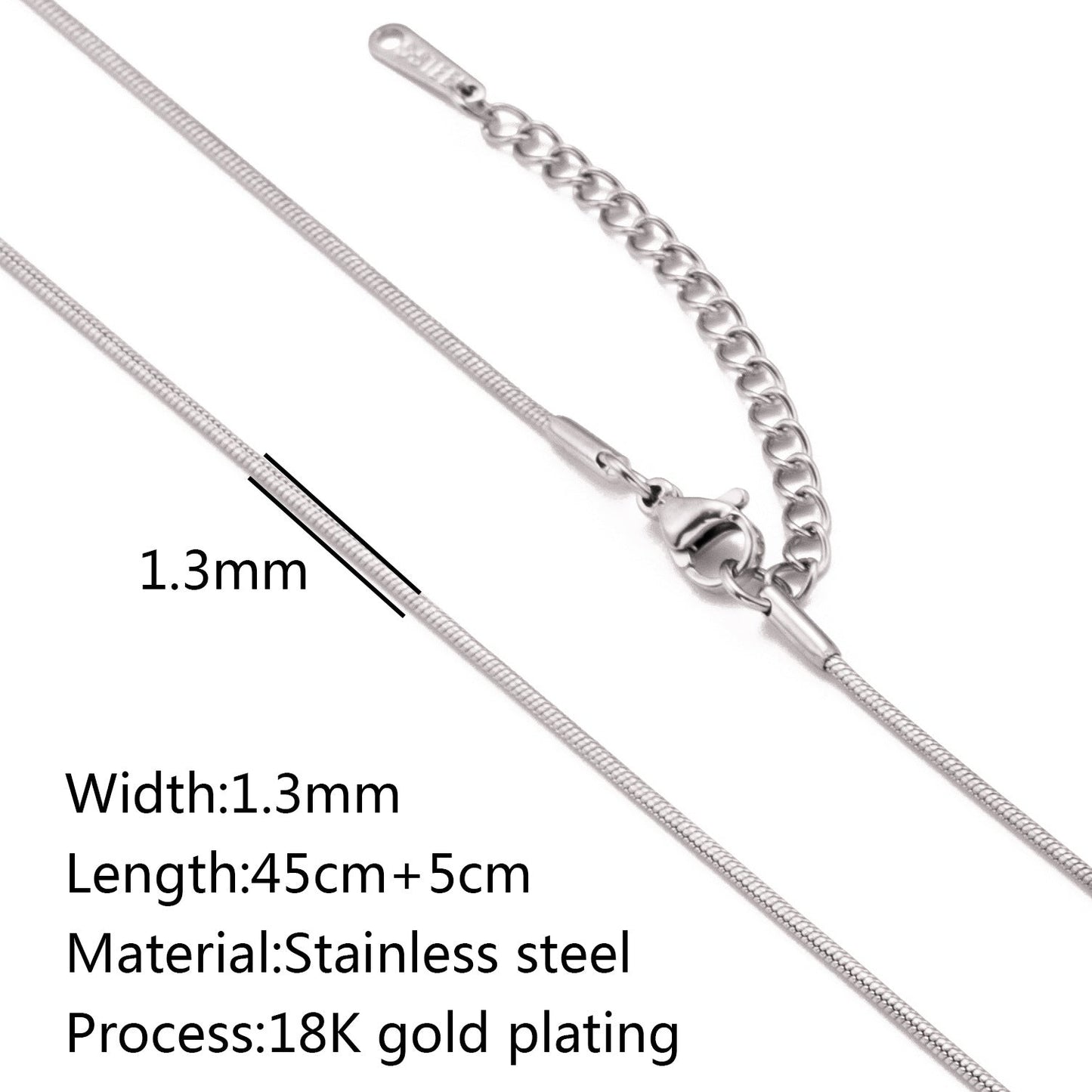 Stainless Steel Vacuum Vapor Plating 18K Gold Color Protection Lip Chain Accessories - merch gone viral.