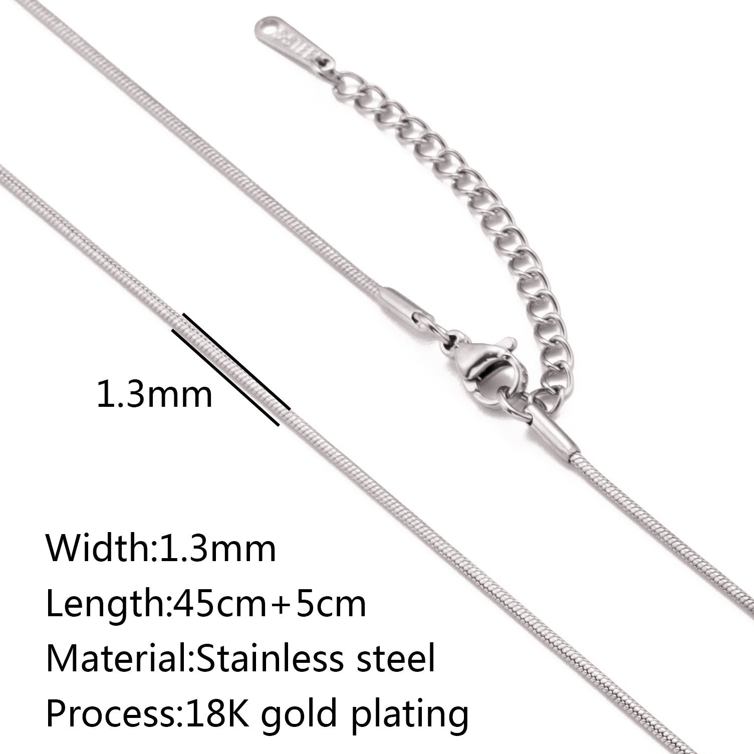 Stainless Steel Vacuum Vapor Plating 18K Gold Color Protection Lip Chain Accessories - merch gone viral.