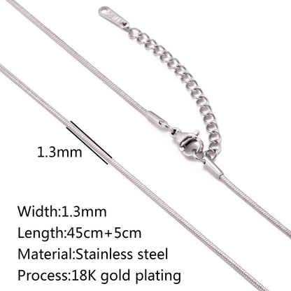 Stainless Steel Vacuum Vapor Plating 18K Gold Color Protection Lip Chain Accessories - merch gone viral.