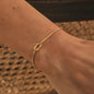 Stainless Steel Valentine's Day Knot Snake Chain Necklace Hand Knotted Bracelet - merch gone viral.