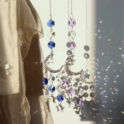Faceted crystal suncatcher window light prism hanging home decor