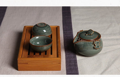 Tea Set Celadon Ceramic Teapot and Cups Tea Set - Merch Gone Viral