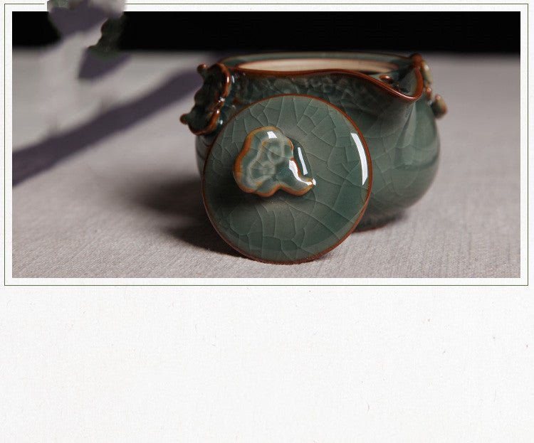 Tea Set Celadon Ceramic Teapot and Cups Tea Set - Merch Gone Viral