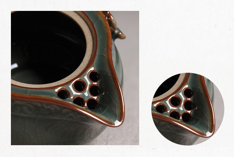 Tea Set Celadon Ceramic Teapot and Cups Tea Set - Merch Gone Viral