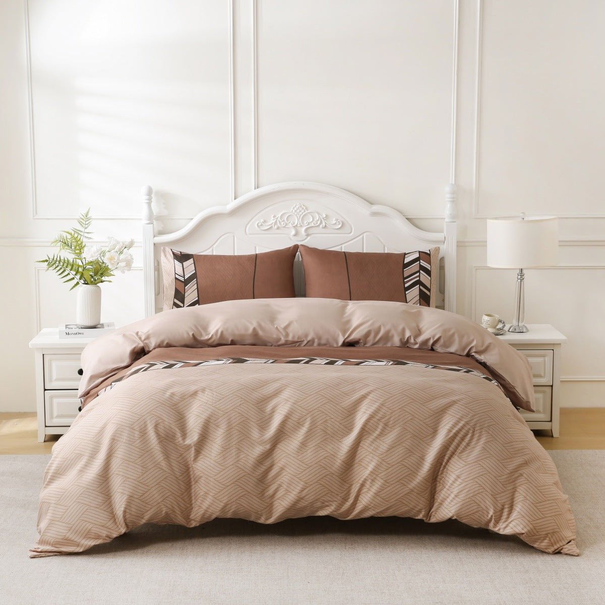 Three-Piece Botanical Floral Pillowcase Set for Beds - Merch Gone Viral