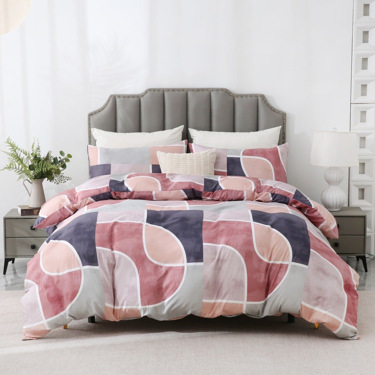 Three-Piece Botanical Floral Pillowcase Set for Beds - Merch Gone Viral