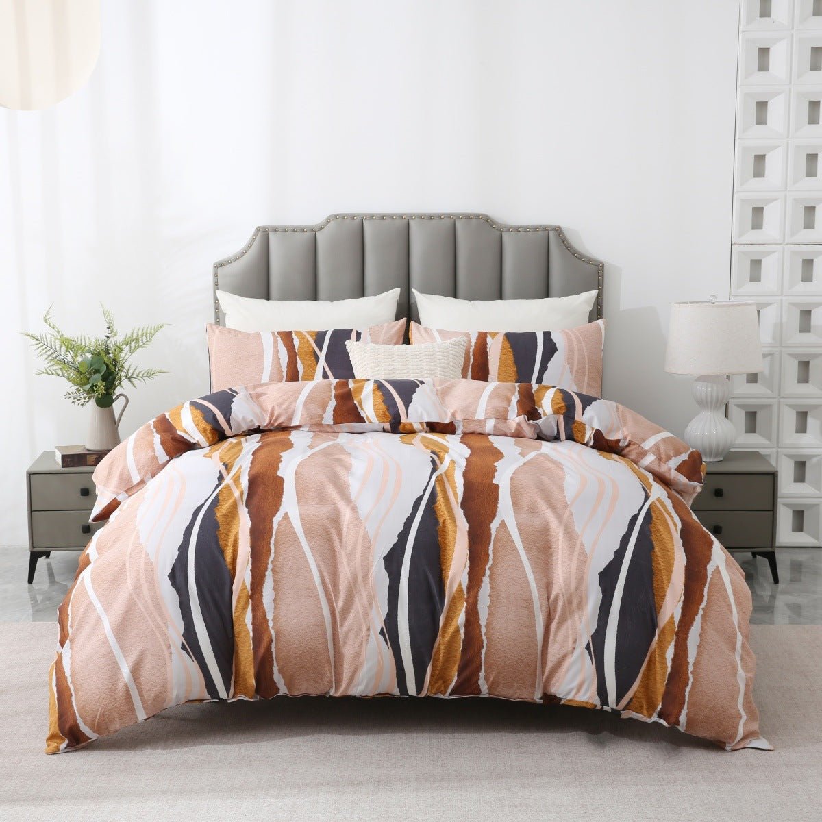 Three-Piece Botanical Floral Pillowcase Set for Beds - Merch Gone Viral
