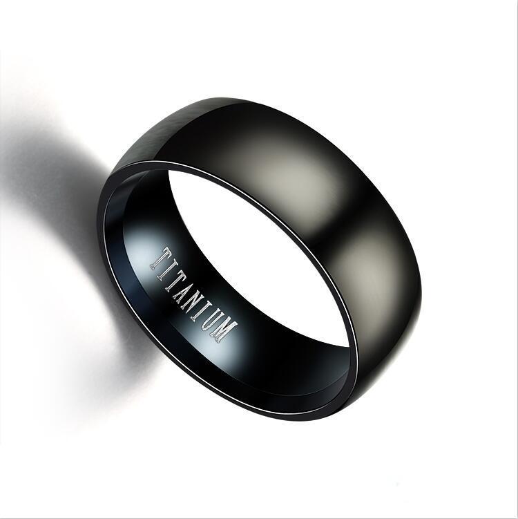 Timeless 8mm Black Stainless Steel Ring — Modern Luxury for the Gentleman - merch gone viral.