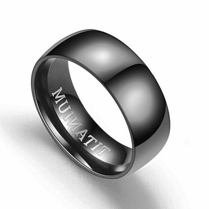 Timeless 8mm Black Stainless Steel Ring — Modern Luxury for the Gentleman - merch gone viral.