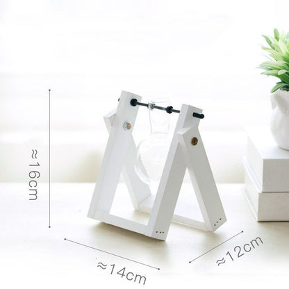 Transparent Wood Frame Glass Planter For Hydroponic Plants - Merch Gone Viral