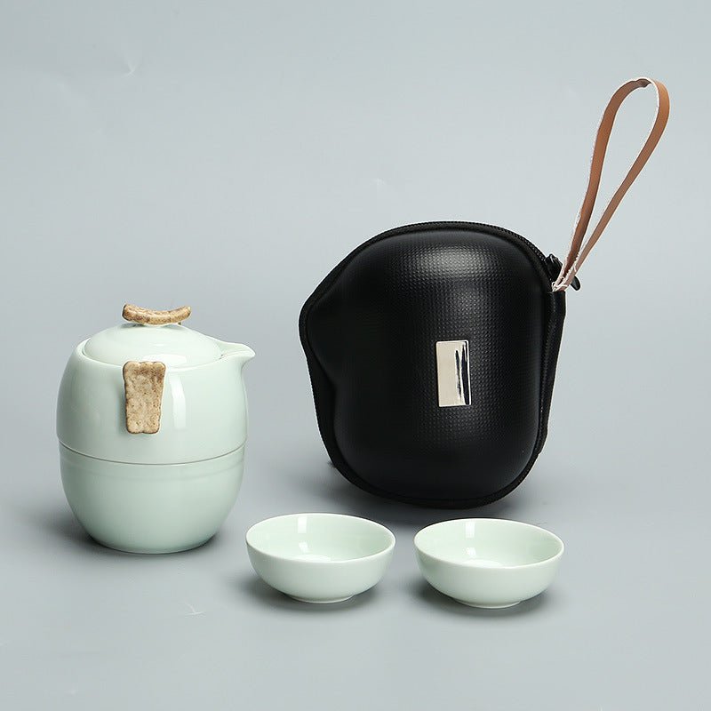 Travel Tea Set Porcelain Teapot And Cups Travel Tea Set - Merch Gone Viral