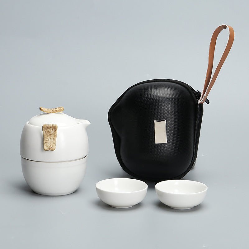 Travel Tea Set Porcelain Teapot And Cups Travel Tea Set - Merch Gone Viral