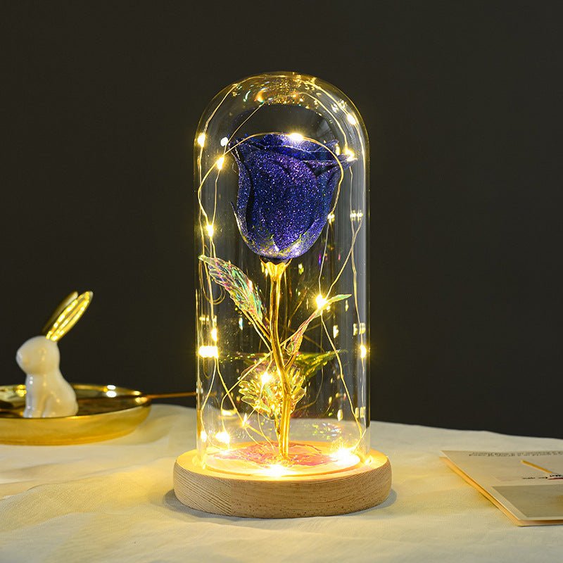 Valentine Eternal Rose LED Glass Flower Gift For Romantic Glow And Lasting Beauty For Decor - merch gone viral.