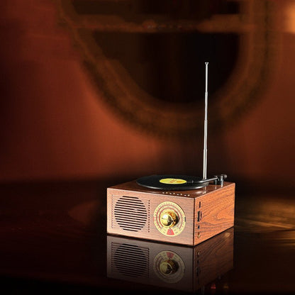 Vintage Bluetooth Speaker Wood Phonograph - merch gone viral.