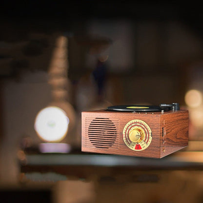 Vintage Bluetooth Speaker Wood Phonograph - merch gone viral.