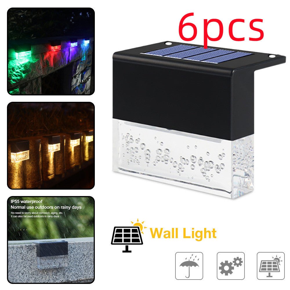 Waterproof RGB LED Solar Step Fence Light For Outdoor Use - Merch Gone Viral