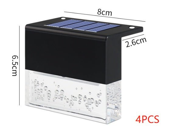 Waterproof RGB LED Solar Step Fence Light For Outdoor Use - Merch Gone Viral