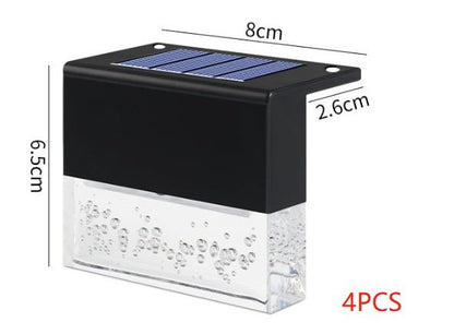 Waterproof RGB LED Solar Step Fence Light For Outdoor Use - Merch Gone Viral