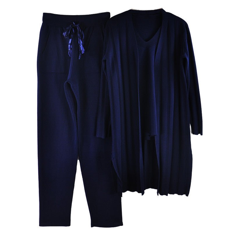 women fashion suits knitted three - piece suit - merch gone viral.