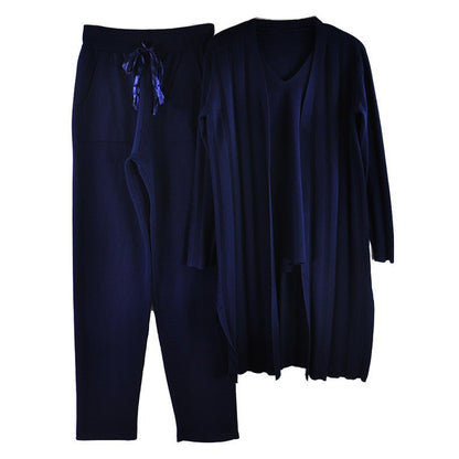 women fashion suits knitted three - piece suit - merch gone viral.