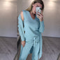 women fashion suits knitted three - piece suit - merch gone viral.