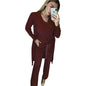 women fashion suits knitted three - piece suit - merch gone viral.