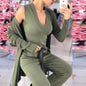 women fashion suits knitted three - piece suit - merch gone viral.