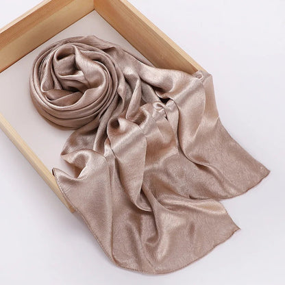 Women's Chiffon Hijab Silk Scarf Loose Fit Headwrap Shawl Bandana Turban - Merch Gone Viral