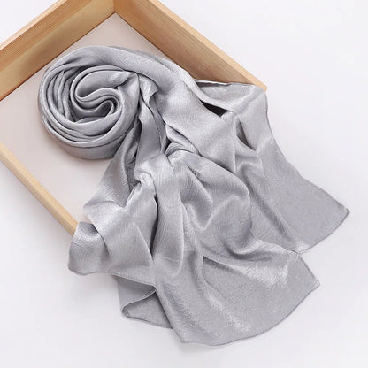 Women's Chiffon Hijab Silk Scarf Loose Fit Headwrap Shawl Bandana Turban - Merch Gone Viral
