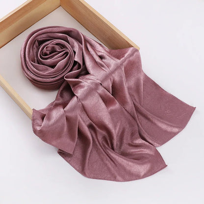 Women's Chiffon Hijab Silk Scarf Loose Fit Headwrap Shawl Bandana Turban - Merch Gone Viral